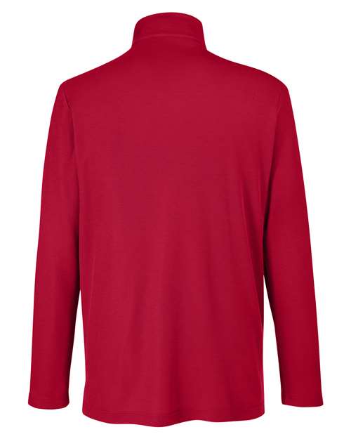 Core 365 CE405 Men's Fusion ChromaSoft Pique Quarter-Zip #color_CLASSIC RED