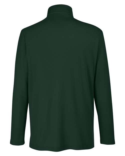 Core 365 CE405 Men's Fusion ChromaSoft Pique Quarter-Zip #color_FOREST