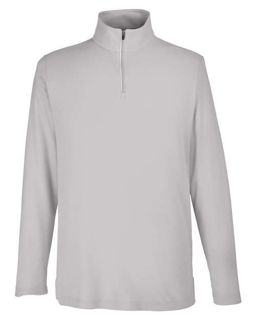 Core 365 CE405 Men's Fusion ChromaSoft Pique Quarter-Zip #color_PLATINUM
