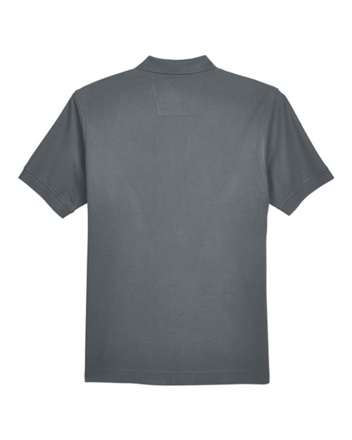 Devon & Jones D100 Men's Pima Piqu Short-Sleeve Polo #color_GRAPHITE