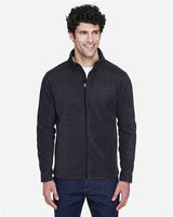 Core 365 88190 Men's Journey FleeceJacket #color_HEATHER CHARCOAL