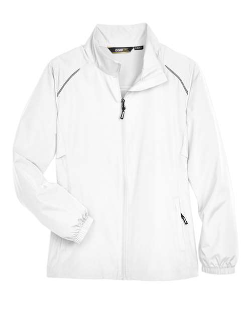 Core 365 78183 Ladies' Motivate Unlined Lightweight Jacket #color_WHITE