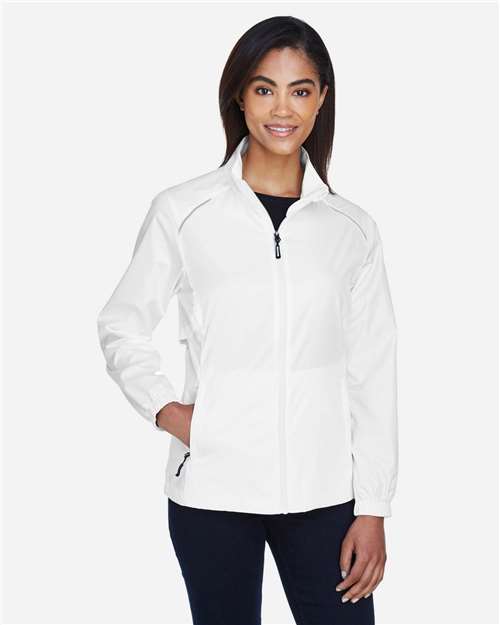 Core 365 78183 Ladies' Motivate Unlined Lightweight Jacket #color_WHITE