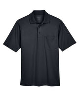 Core 365 88181P Men's Origin Performance Piqu Polo with Pocket #color_BLACK