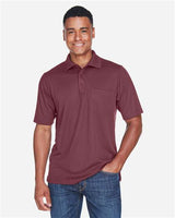 Core 365 88181P Men's Origin Performance Piqu Polo with Pocket #color_BURGUNDY