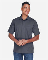 Core 365 88181P Men's Origin Performance Piqu Polo with Pocket #color_CARBON