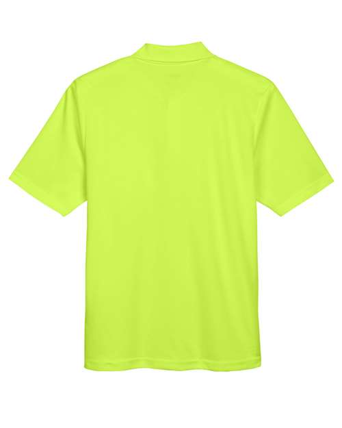 Core 365 88181P Men's Origin Performance Piqu Polo with Pocket #color_SAFETY YELLOW