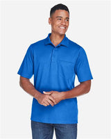 Core 365 88181P Men's Origin Performance Piqu Polo with Pocket #color_TRUE ROYAL