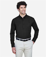 Core 365 88193 Men's Operate Long-Sleeve TwillShirt #color_BLACK
