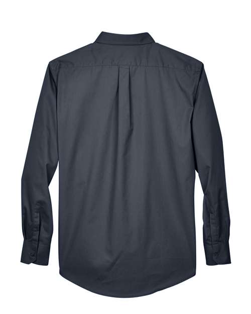 Core 365 88193 Men's Operate Long-Sleeve TwillShirt #color_CARBON