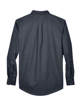 Core 365 88193 Men's Operate Long-Sleeve TwillShirt #color_CARBON