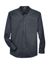 Core 365 88193 Men's Operate Long-Sleeve TwillShirt #color_CARBON