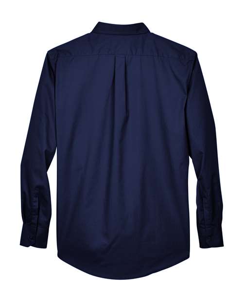 Core 365 88193 Men's Operate Long-Sleeve TwillShirt #color_CLASSIC NAVY