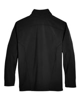 Core 365 88184 Men's Cruise Two-Layer Fleece Bonded SoftShell Jacket #color_BLACK