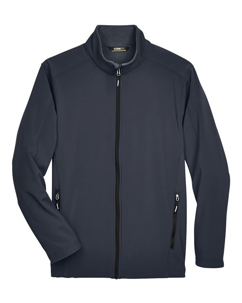 Core 365 88184 Men's Cruise Two-Layer Fleece Bonded SoftShell Jacket #color_CARBON