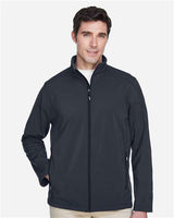 Core 365 88184 Men's Cruise Two-Layer Fleece Bonded SoftShell Jacket #color_CARBON