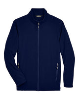 Core 365 88184 Men's Cruise Two-Layer Fleece Bonded SoftShell Jacket #color_CLASSIC NAVY