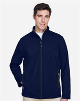 Core 365 88184 Men's Cruise Two-Layer Fleece Bonded SoftShell Jacket #color_CLASSIC NAVY