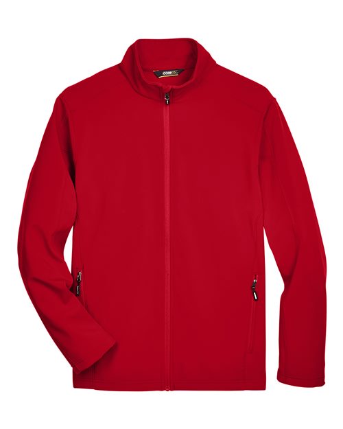 Core 365 88184 Men's Cruise Two-Layer Fleece Bonded SoftShell Jacket #color_CLASSIC RED