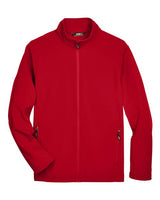 Core 365 88184 Men's Cruise Two-Layer Fleece Bonded SoftShell Jacket #color_CLASSIC RED