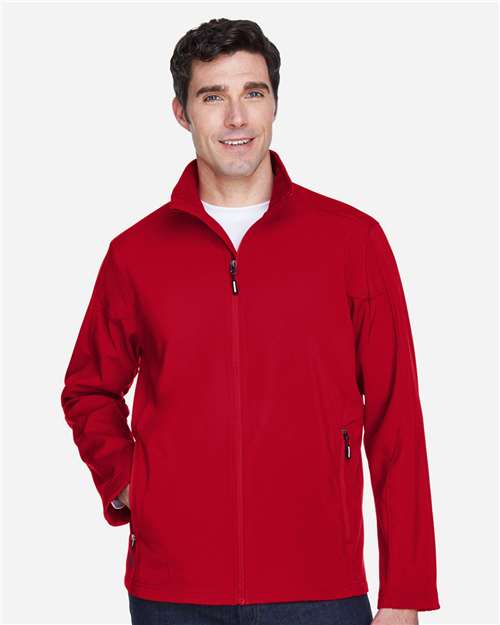 Core 365 88184 Men's Cruise Two-Layer Fleece Bonded SoftShell Jacket #color_CLASSIC RED