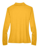 Core 365 78192 Ladies' Pinnacle Performance Long-Sleeve Piqu Polo #color_CAMPUS GOLD