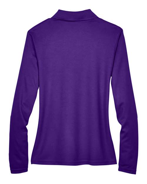 Core 365 78192 Ladies' Pinnacle Performance Long-Sleeve Piqu Polo #color_CAMPUS PURPLE