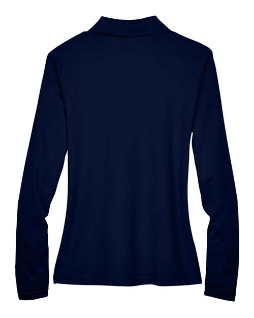 Core 365 78192 Ladies' Pinnacle Performance Long-Sleeve Piqu Polo #color_CLASSIC NAVY