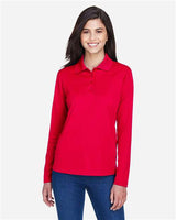 Core 365 78192 Ladies' Pinnacle Performance Long-Sleeve Piqu Polo #color_CLASSIC RED
