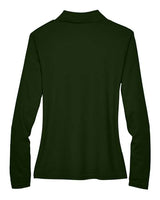 Core 365 78192 Ladies' Pinnacle Performance Long-Sleeve Piqu Polo #color_FOREST