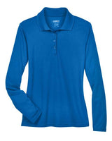 Core 365 78192 Ladies' Pinnacle Performance Long-Sleeve Piqu Polo #color_TRUE ROYAL