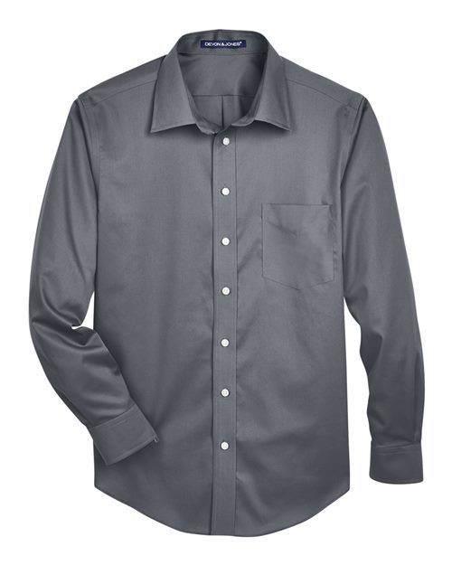 Devon & Jones DG530 Men's Crown WovenCollection Solid Stretch Twill #color_GRAPHITE