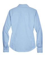 Devon & Jones D640W Ladies' Crown Woven Collection Gingham Check #color_FRENCH BLUE