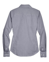Devon & Jones D640W Ladies' Crown Woven Collection Gingham Check #color_NAVY