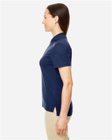 Core 365 78181R Ladies' Radiant Performance Piqu Polo with Reflective Piping #color_CLASSIC NAVY