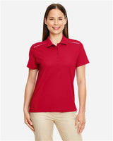 Core 365 78181R Ladies' Radiant Performance Piqu Polo with Reflective Piping #color_CLASSIC RED