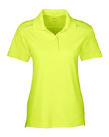 Core 365 78181R Ladies' Radiant Performance Piqu Polo with Reflective Piping #color_SAFETY YELLOW