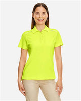Core 365 78181R Ladies' Radiant Performance Piqu Polo with Reflective Piping #color_SAFETY YELLOW