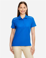 Core 365 78181R Ladies' Radiant Performance Piqu Polo with Reflective Piping #color_TRUE ROYAL