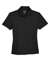 Core 365 78181P Ladies' Origin Performance Piqu Polo with Pocket #color_BLACK