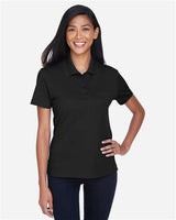 Core 365 78181P Ladies' Origin Performance Piqu Polo with Pocket #color_BLACK