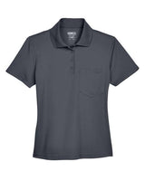 Core 365 78181P Ladies' Origin Performance Piqu Polo with Pocket #color_CARBON