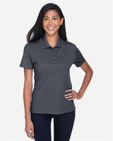 Core 365 78181P Ladies' Origin Performance Piqu Polo with Pocket #color_CARBON