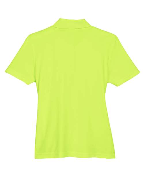 Core 365 78181P Ladies' Origin Performance Piqu Polo with Pocket #color_SAFETY YELLOW