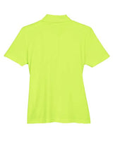 Core 365 78181P Ladies' Origin Performance Piqu Polo with Pocket #color_SAFETY YELLOW