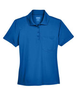 Core 365 78181P Ladies' Origin Performance Piqu Polo with Pocket #color_TRUE ROYAL