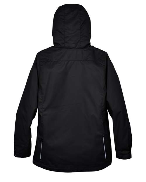 Core 365 78205 Ladies' Region 3-in-1 Jacket with Fleece Liner #color_BLACK