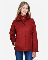 Core 365 78205 Ladies' Region 3-in-1 Jacket with Fleece Liner #color_CLASSIC RED