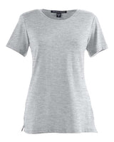 Devon & Jones DP182W Ladies' Perfect Fit Shell T-Shirt #color_GREY HEATHER