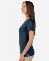 Devon & Jones DP182W Ladies' Perfect Fit Shell T-Shirt #color_NAVY